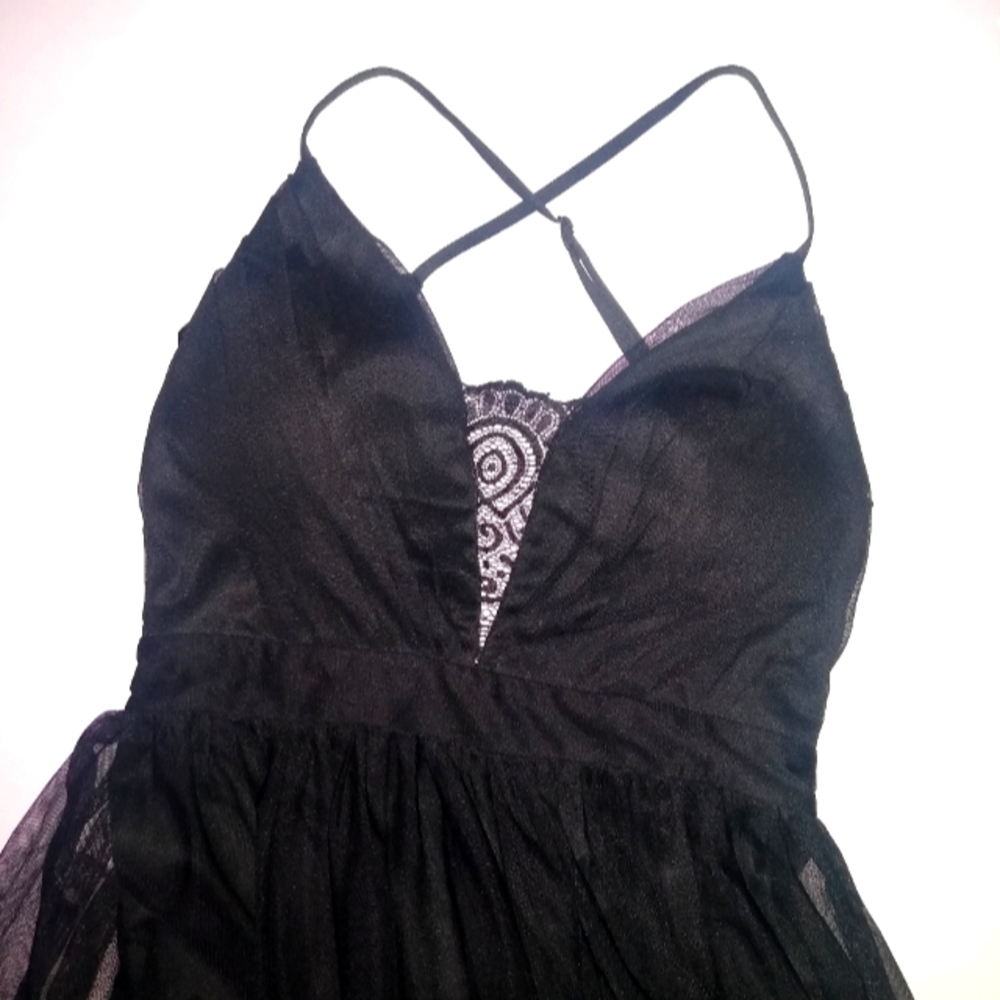 Black long size 11 (fits medium) dress